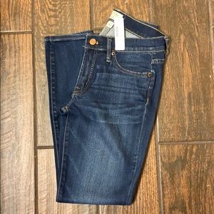 J Crew 8” toothpick jeans